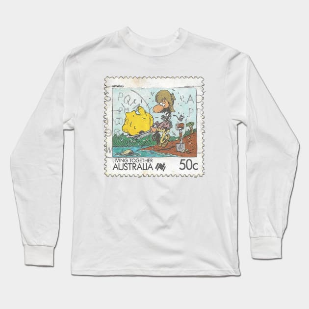 Living Together Australia Stamp Long Sleeve T-Shirt by yousufi